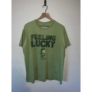 General Mills Lucky Charms Shirt Feeling Lucky Tee Leprechaun Ceral 2011 XL
